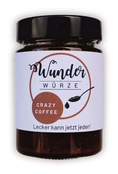 Wunderwürze, Crazy Coffee, 165g Glas